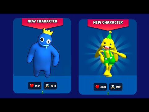 Merge Blue Run Friends + Alphabet Number Run - Merge Simulator Battles