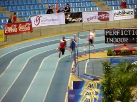 relais 4x200m championnat de Belgique indoor 2012