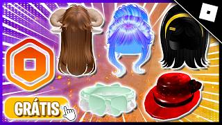 ROBUX GRÁTIS! COMO PEGAR 15 ITENS GRÁTIS NO ROBLOX ! CABELO AESPA + 100 ROBUX GRÁTIS NO ROBLOX