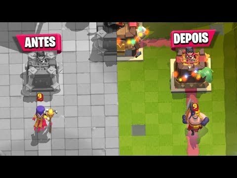 ANTES e DEPOIS de 7 cartas do Clash Royale