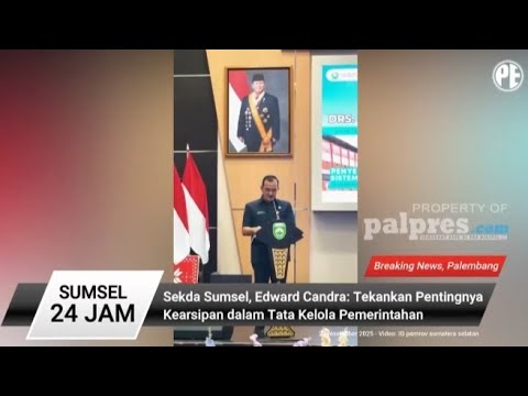 Sekda Sumsel Tekankan Pentingnya Kearsipan Dalam Tata Kelola