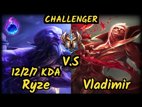 FNC.A MagiFelix (RYZE) vs VLADIMIR - 12/2/7 KDA MID CHALLENGER GAMEPLAY - EUW