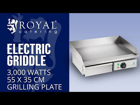 video - Elektrisk stekeplate - 55 cm - glatt - 1 x 3,0 kW