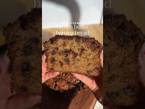 My famous brown butter banana bread #baking #recipe #easyrecipe #bananabread