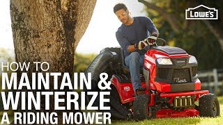 How to Maintain and Winterize a Riding Mower