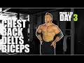 AMPED Phase 1 3D Day 3 | Chest Back Delts Biceps Strength And Size workout
