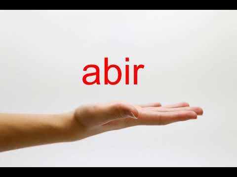 How to Pronounce abir - American English