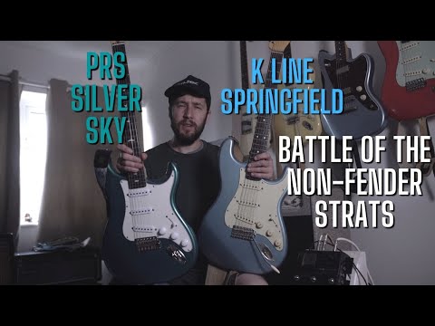 PRS Silver Sky vs K Line Springfield || Non Fender Strat Battle...
