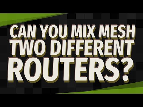 Can you mix mesh two different routers?