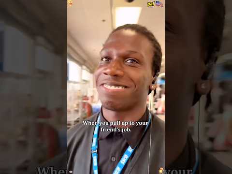 When you visit your friend at their workplace😂#usa #prank #funnyfriend #foryou #funny