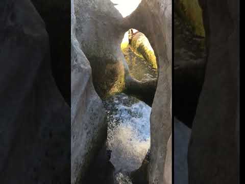 gurgling water spout at one of the main swimming areas
