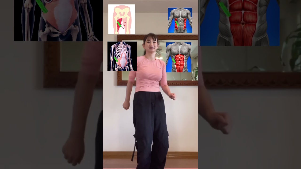 骨盤動かないとちょっとやばい😭　体にとって超重要な筋肉が使えてないってこと。見た目だけじゃなくて疲れやすくていざという時力を発揮できません　　#short 　#骨盤　#腹筋　#ダイエットダンス