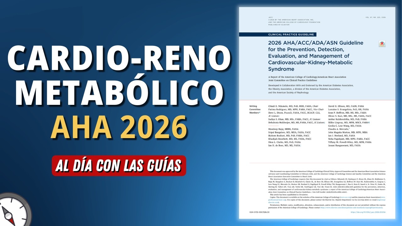 Nueva Guía Síndrome Cardiorenometabólico ACC / AHA 2026