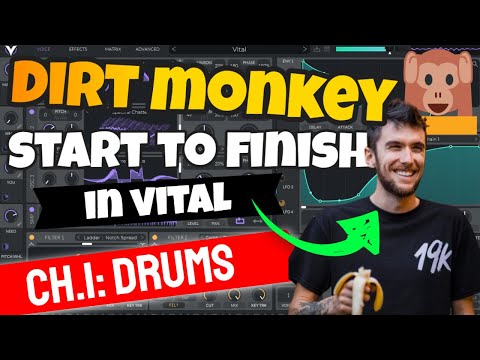 Creating a Dubstep Track w/ Dirt Monkey - Dubstep Track Creation w/ VITAL, Ch 1: Drums (FREE DL)
