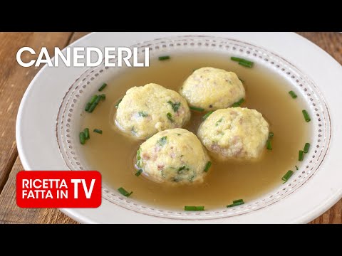 CANEDERLI IN BRODO di Benedetta Rossi - Ricetta TV Fatto in Casa per Voi