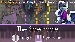 The Spectacle (Razzle Dazzle) - |DUET PIANO TUTORIAL w/LYRICS| -- Synthesia HD