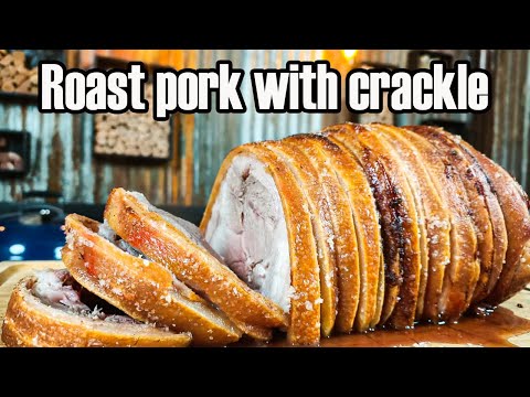 How to roast pork shoulder and get perfect crackle recipe in a Weber