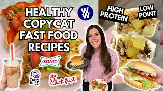 4 Quick & Easy Copycat Fast Food Recipes at HOME | WeightWatchers Points | Healthy Take Out at Home