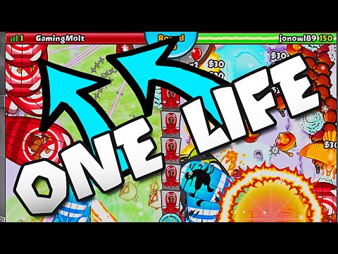 ONLY ONE LIFE!    Bloons TD Battles    I FEEL BAD FOR WINNING