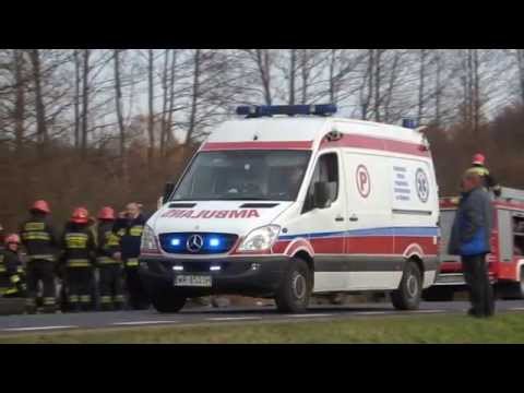 Wypadek drogowy 3 samochodów  na DK12 w Podgórze