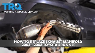 How to Replace Exhaust Manifold Catalytic Converter Assembly Drivers Side 2003 -2009 Toyota 4Runner