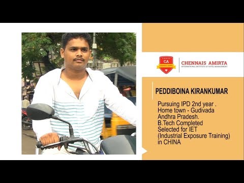 Chennais Amirta International Institute of Hotel Management Bangalore General video thumbnail 9