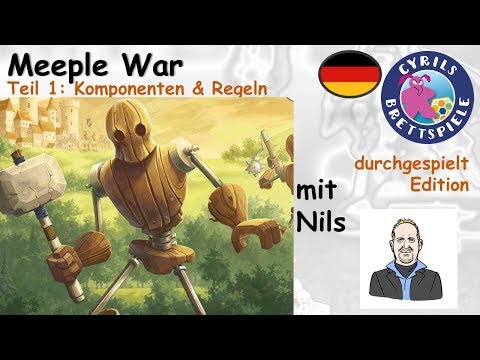 Cyrils Brettspiele - Meeple War Brettspiel (S138E01) - Komponenten & Regeln