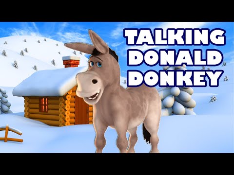 Talking Donald Donkey Ice Fun Video
