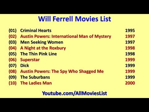 download lagu mp3 mp4 Movie List Will Ferrell, download lagu Movie List Will Ferrell gratis, unduh video klip Movie List Will Ferrell