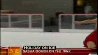 Sasha Cohen skating to Clay Aiken&#39;s &quot;Winter Wonderland&quot;