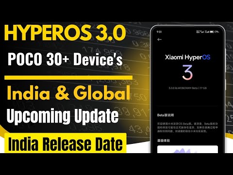 POCO HyperOS 3.0 Update Confirm 30+ POCO Device's Get HyperOS 3.0 in India & Global, Eligible Device