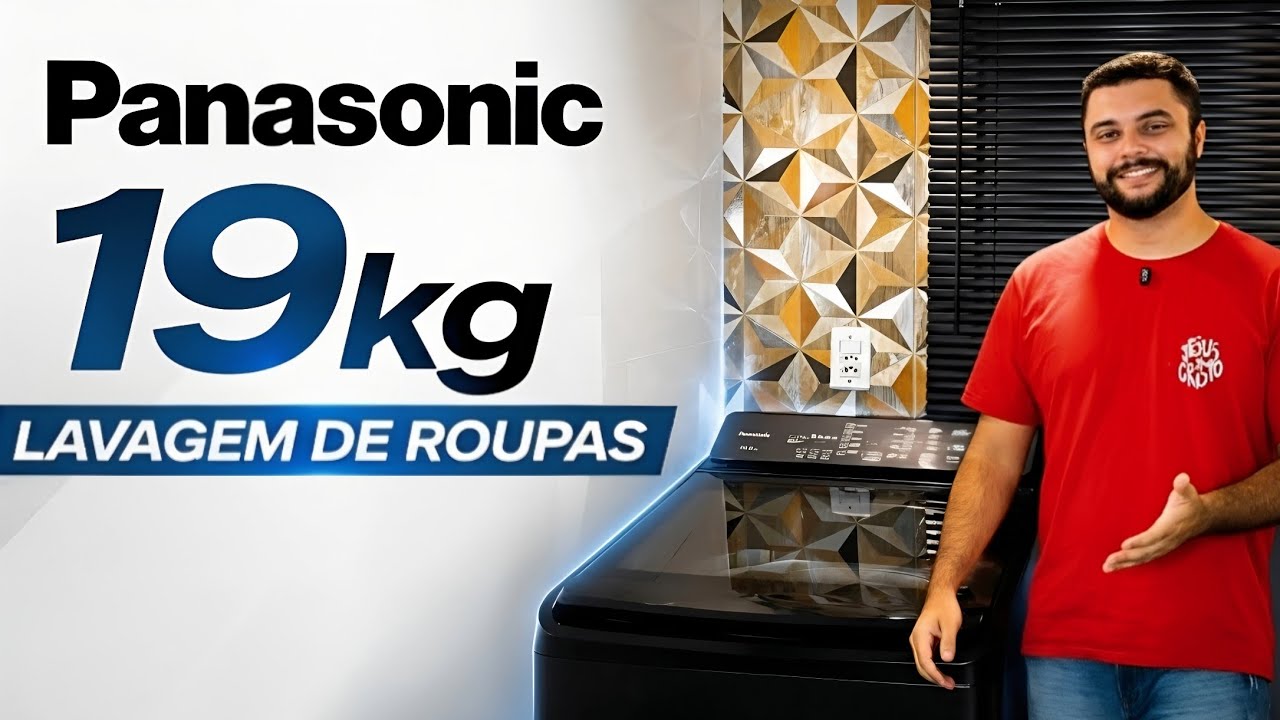 Miniatura da avaliação em vídeo de Máquina de Lavar Panasonic 19kg Intuitive+ NA-F190A1W