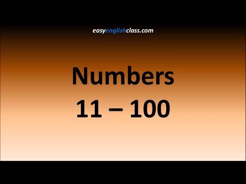 Zahlen 11-100 - Einfacher Englischunterricht