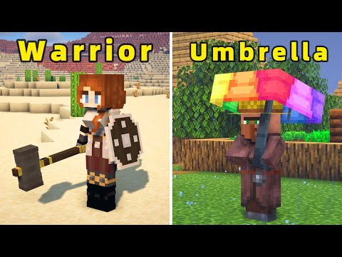 9 Amazing Minecraft Resource Packs For 1.20.1 (Iron Girl + Umbrella Villagers)