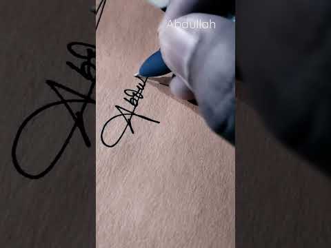 Name : Abdullah Signature Style ✍️ Design Your Own Signature Style 💌#youtubeshorts #youtube