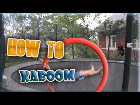HOW TO DO A KABOOM ON TRAMPOLINE (easy way)