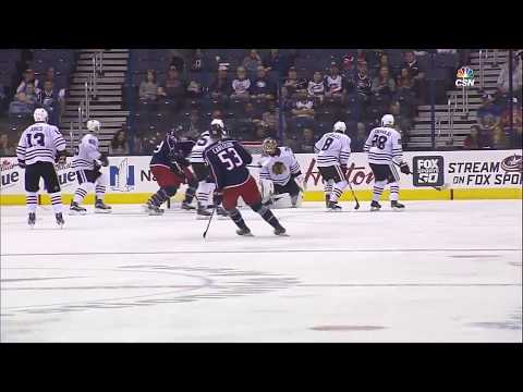 Seth Jones 1-5 Goal vs. Blackhawks (Sept. 19, 2017 - Preseason)