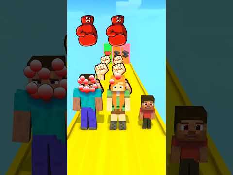 Punch FAMILY RUN with Steve and Alex - Funny Animation