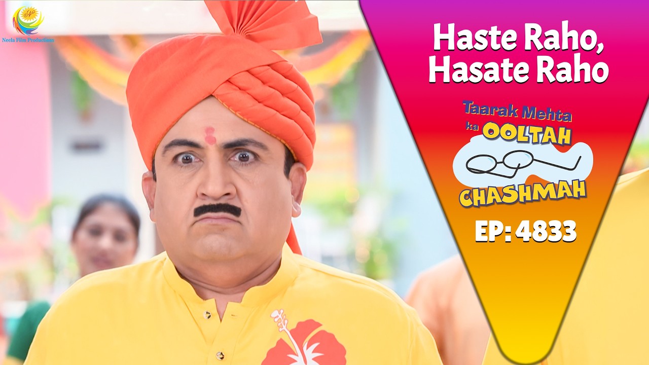 NEW Episode 4833 - चिट्ठी देख Jethalal के उड़ गए होश ! Taarak Mehta Ka Ooltah Chashmah