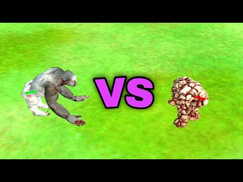 Lava Golem VS T-rex (dinosaur fight) - Animal Revolt Battle Simulator
