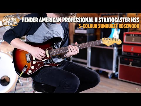 No Talking...Just Tones | Fender American Professional II Stratocaster HSS 3-Color Sunburst Rosewood