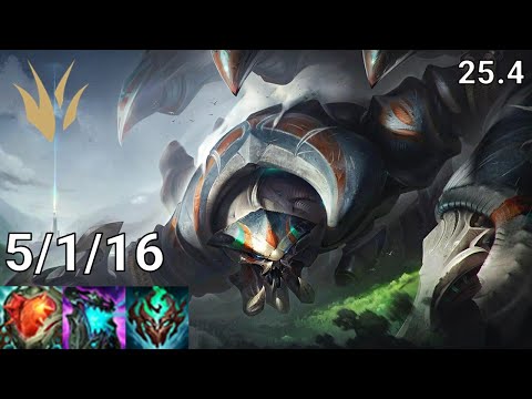 Skarner Jungle vs Kha'Zix - EUW Master | Patch 25.4