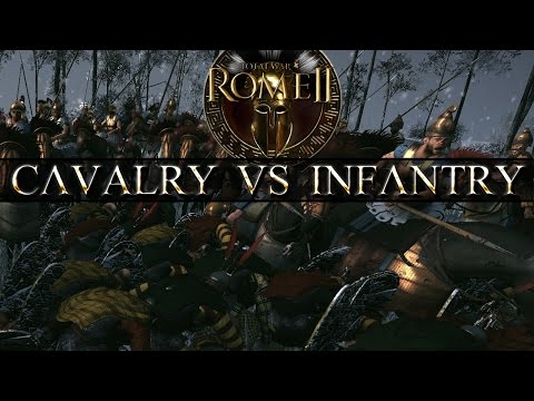 Total War Rome II Mechanics: Smashing Infantry With Cavalry - Fire at Will, Shieldwall, Bracing