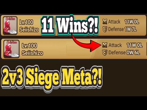 11 Wins Per Siege in G3 Siege!? 2v3 Meta! - Summoners War