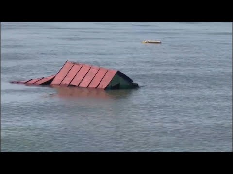 Rooftops, furniture from flooded Kherson region wash ashore Ukraine's Odesa | AFP