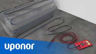 Uponor Comfort E sew-up mat installation