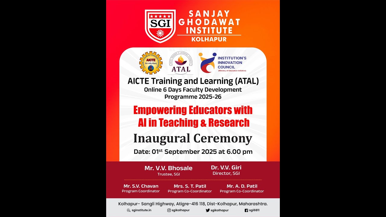 AICTE ATAL FDP SGI CSE DAY 1