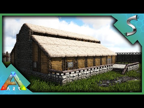 I BUILT A HOUSE BUT NOW ITS UNDER THREAT FROM A SPINO ATTACK! - Modded ARK The Hunted [E28]