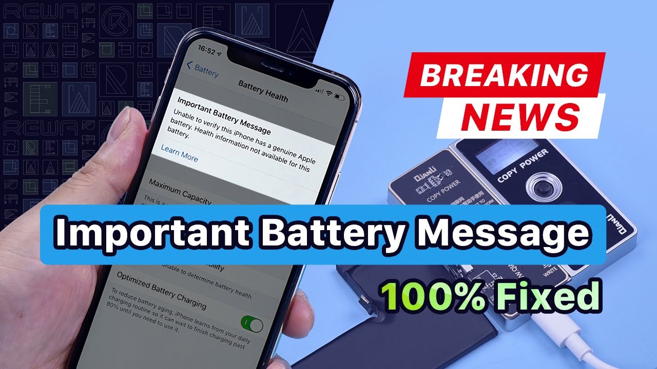 Batterie iPhone XS -12 Pro Max Wichtige Batterie Nachricht Pop-ups entfernen - 100% Behoben