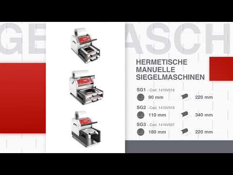 SG: Hermetische manuelle Siegelmaschinen